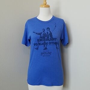 Bill & Ted's Excellent Adventure Blue Shirt